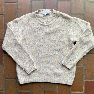 Uniqlo Off-White Rainbow Speckled Wool Sweater